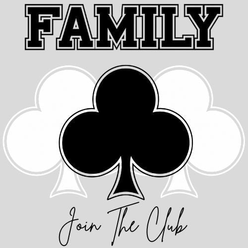 FAMILY Club emblem artwork, heather grey