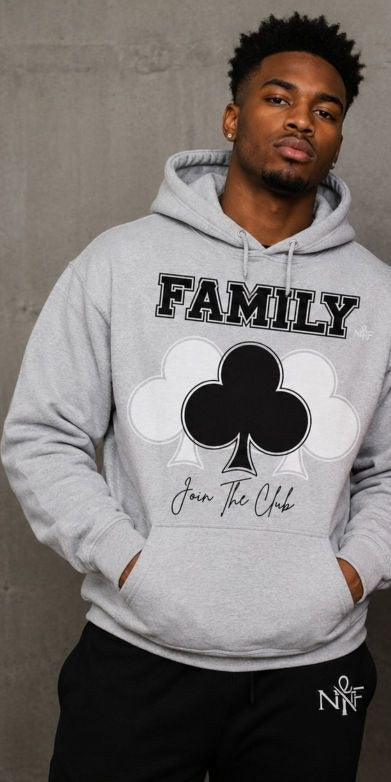 FAMILY Join The Club hoodie in heather grey