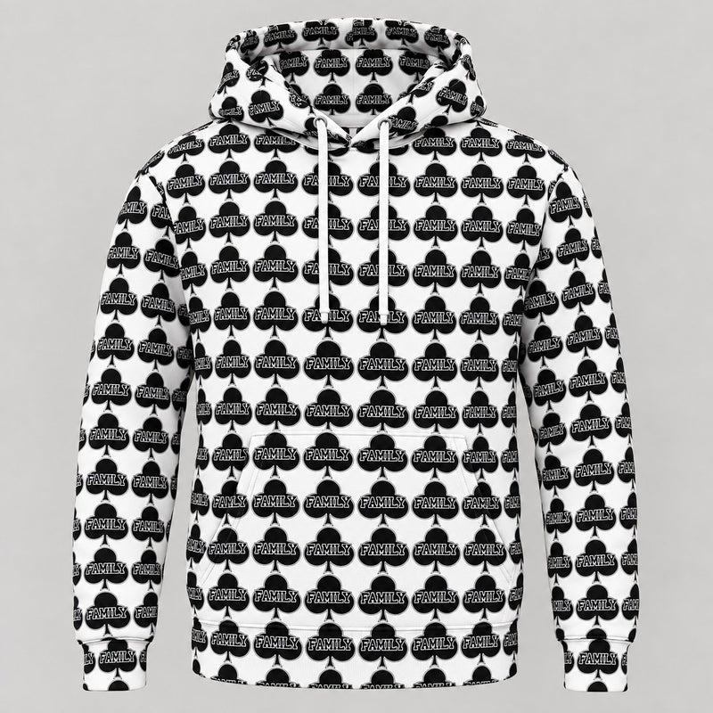 FAMILY Club Monogram All-Over Print Hoodie