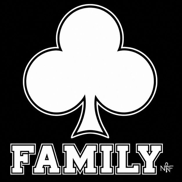 FAMILY Club Classic artwork, white on black