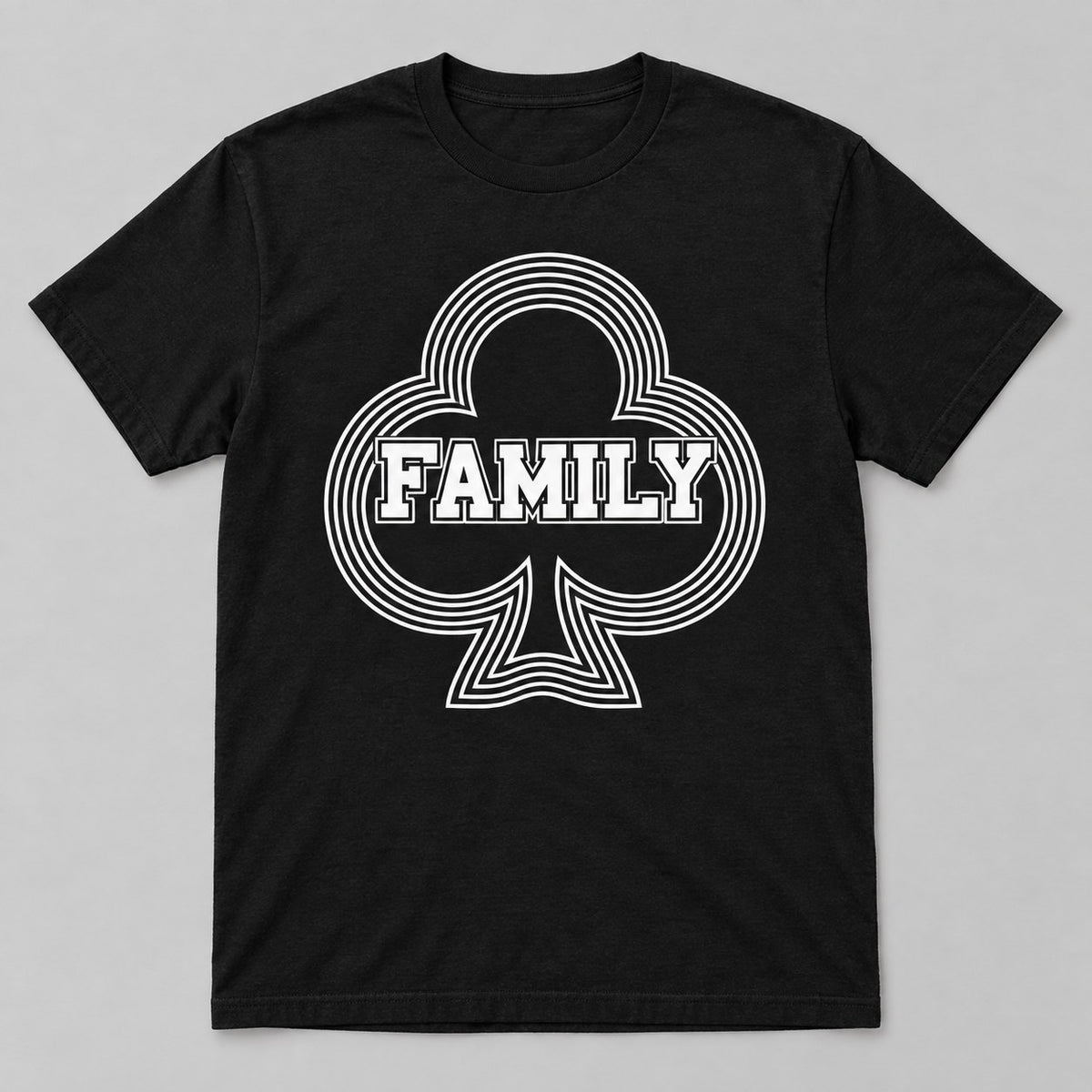 FAMILY Club Ripple tee in black