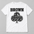 Your Family Name Camo Club tee, shown with BROWN