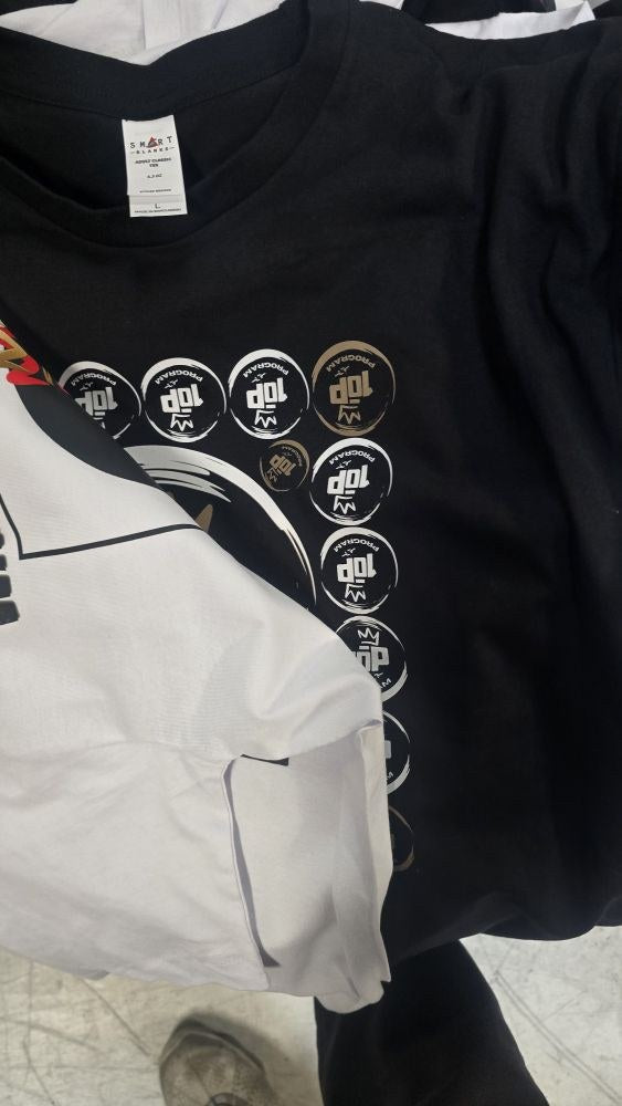 Triumph Over Trauma hoodies with NNF buttons