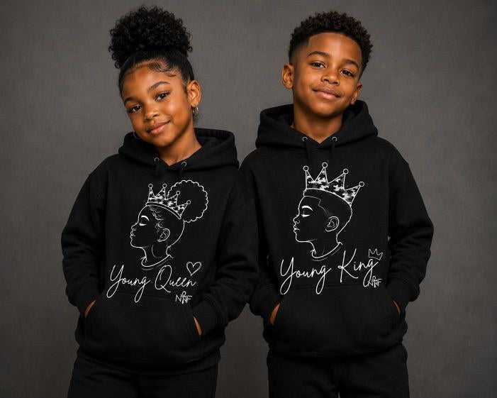 Young King and Young Queen hoodies